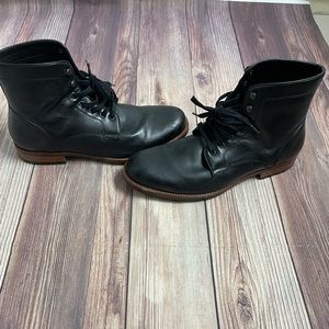 Mens black dress boot size 10